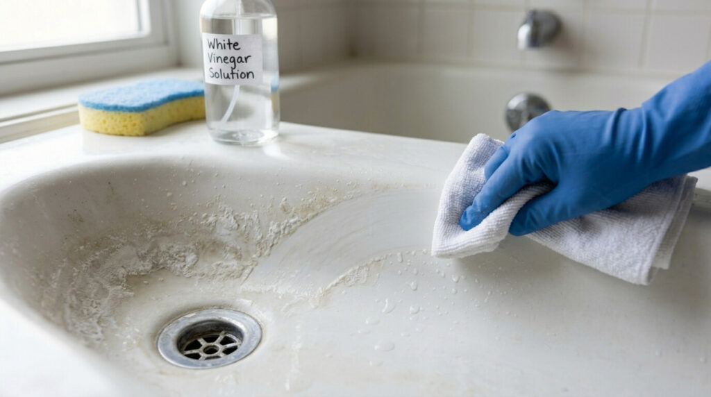 how to clean acrylic bathtub without scratching