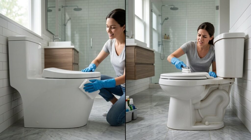 two piece toilet