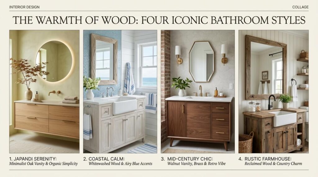 single sink wood vanity