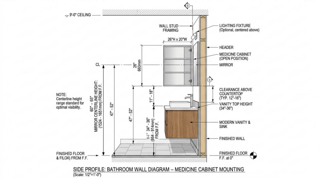 single sink vanity width