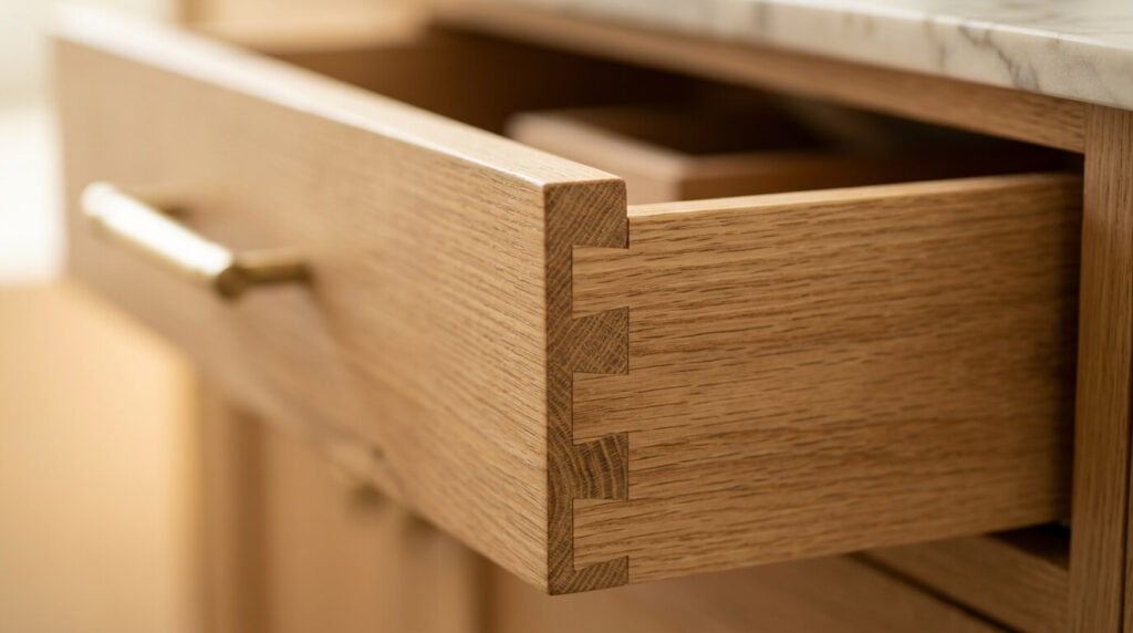 single sink wood vanity
