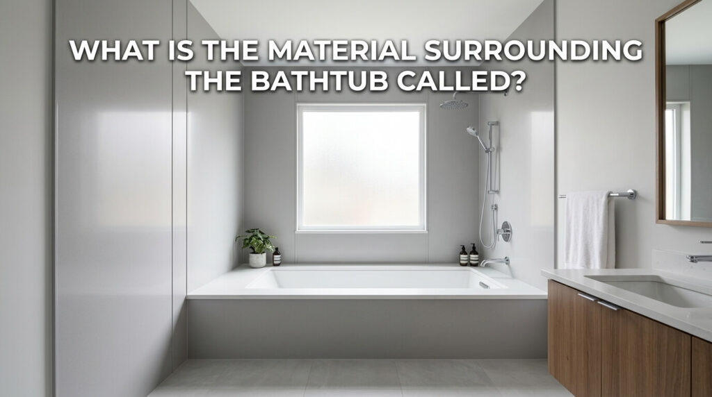 What Is the Material Surrounding the Bathtub Called?