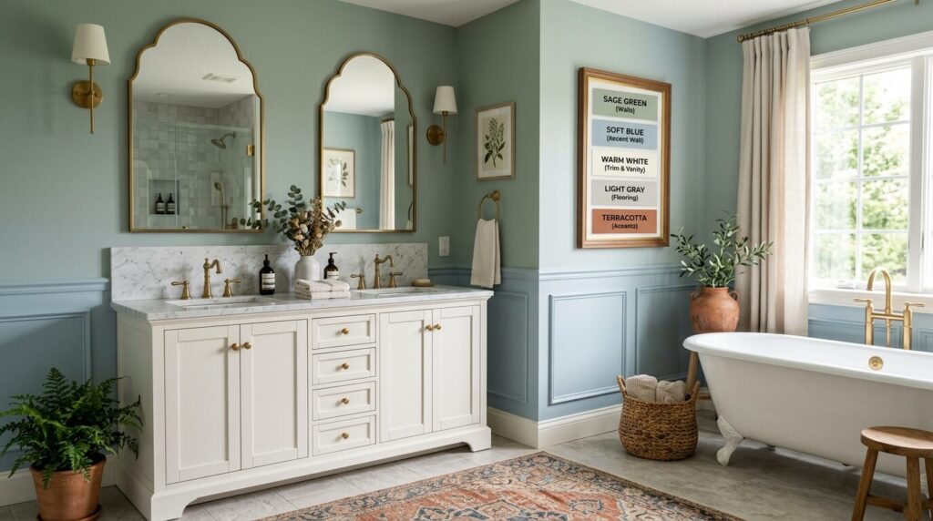 semi gloss bathroom paint