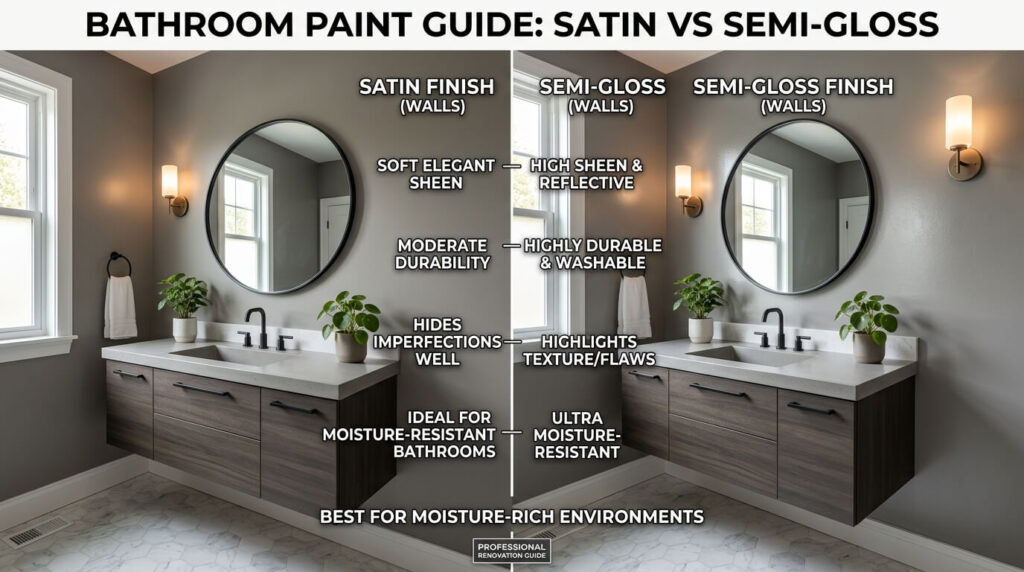 paint finish for bathroom