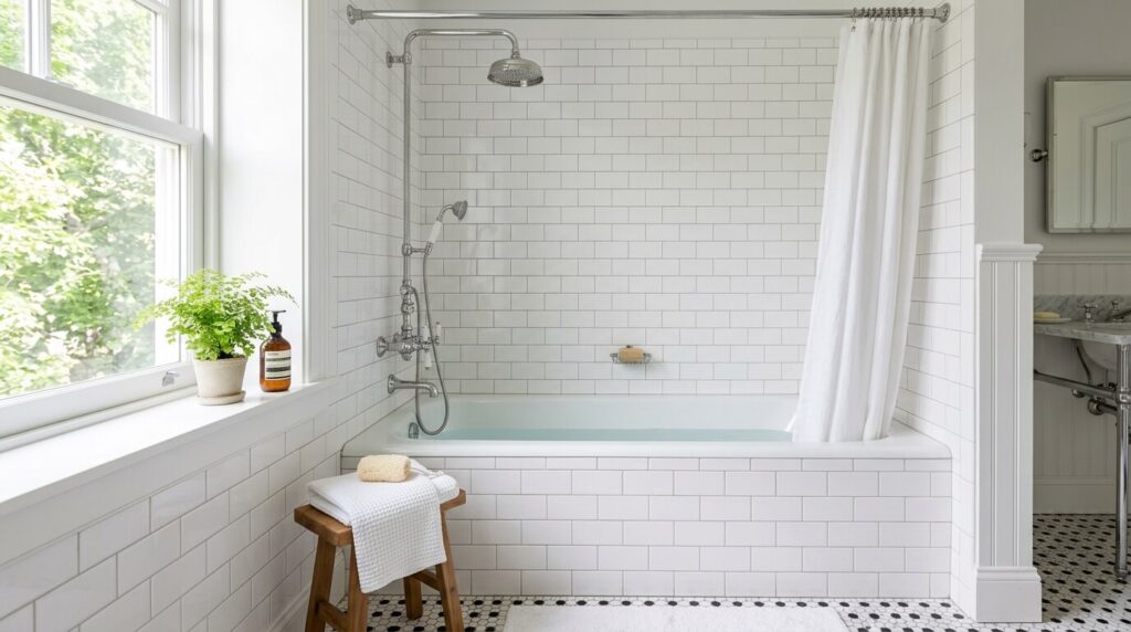 shower and tub surround