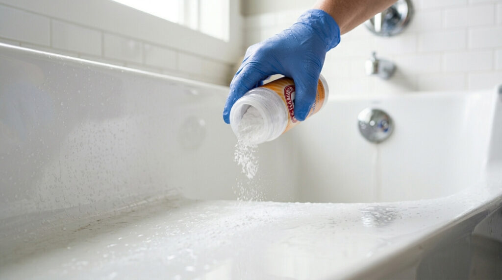 vinegar for acrylic bathtub
