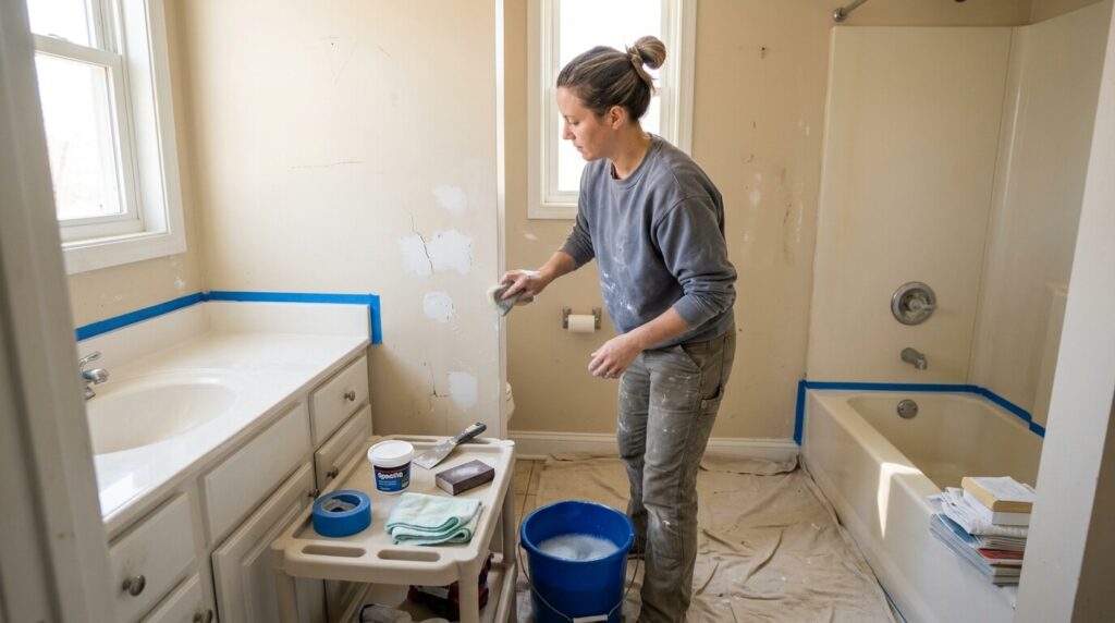 bathroom wall paint