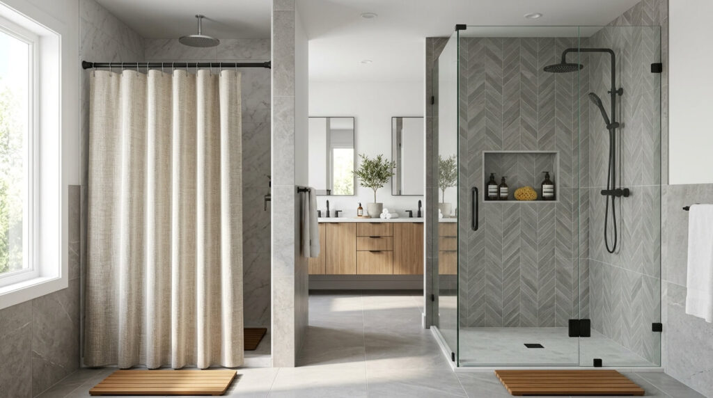 frameless shower door