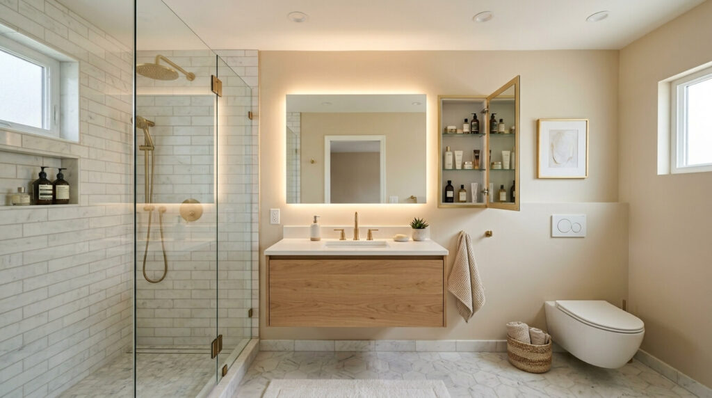 tiny bathroom makeover