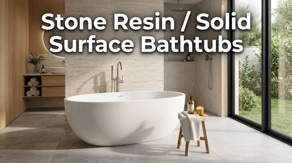 What is a bathtub made of
