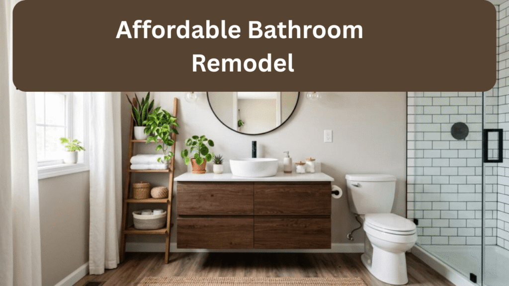 Affordable Bathroom Remodel