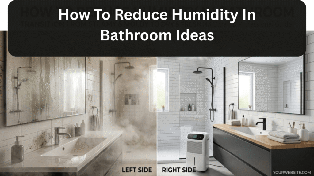 how to reduce humidity in bathroom