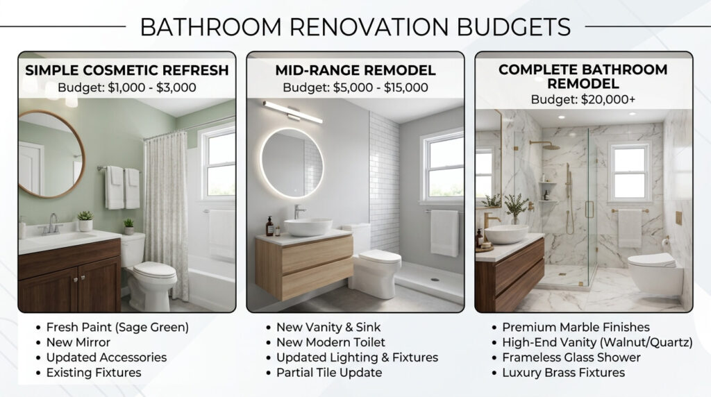 budget bathroom renovation