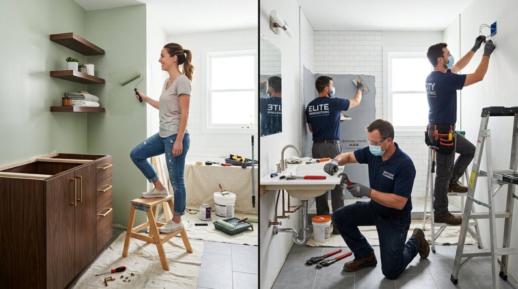 cheap bathroom renovation