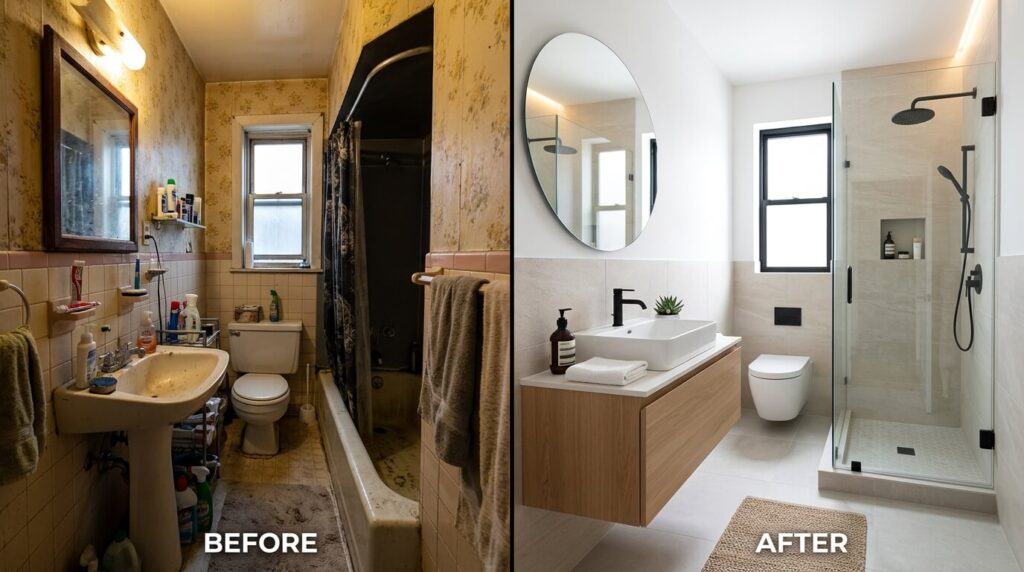 compact bathroom design