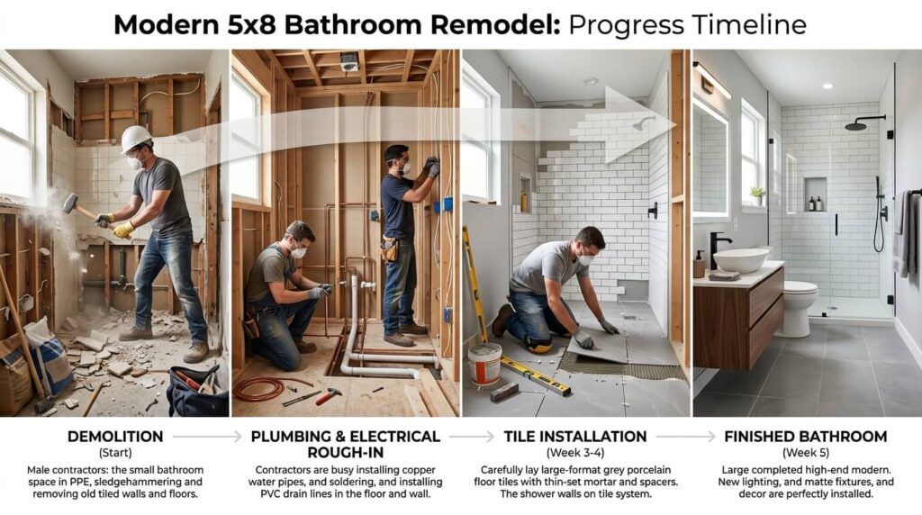bathroom remodel duration