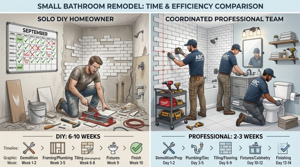 bathroom renovation timeline