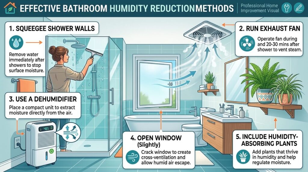 dehumidify bathroom