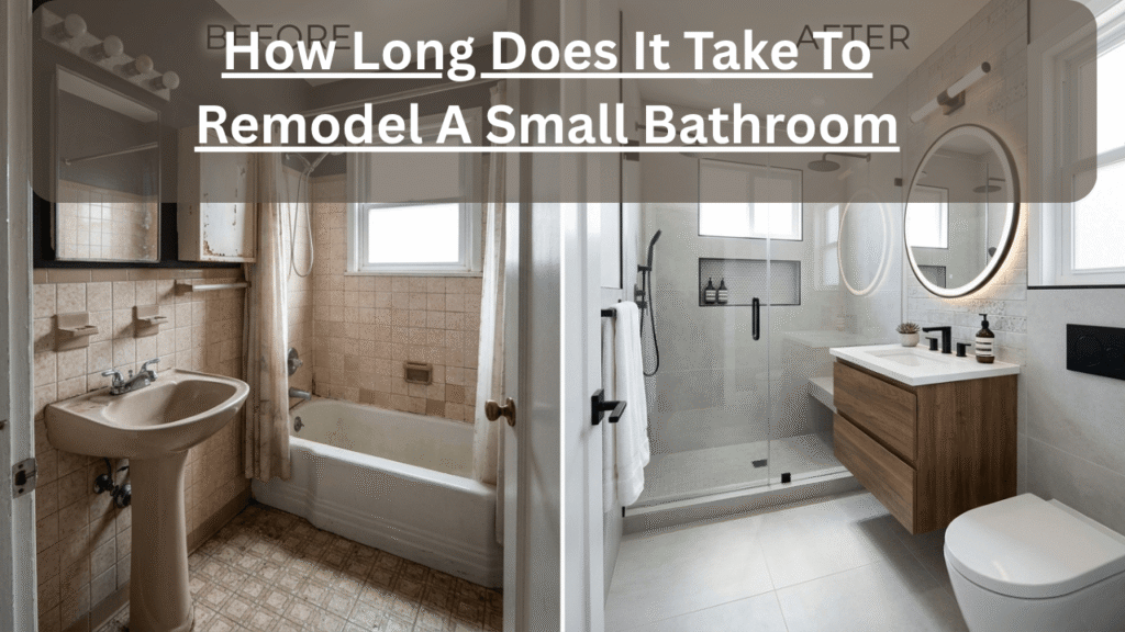 how long does it take to remodel a small bathroom