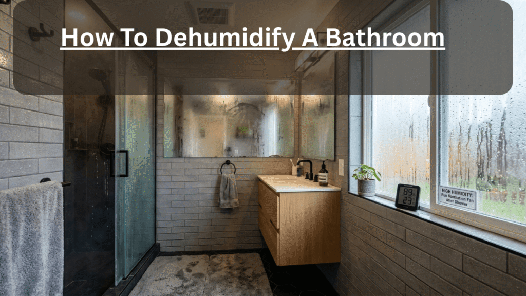 how to dehumidify a bathroom