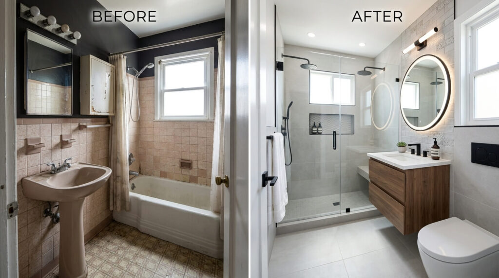 remodel a small bathroom