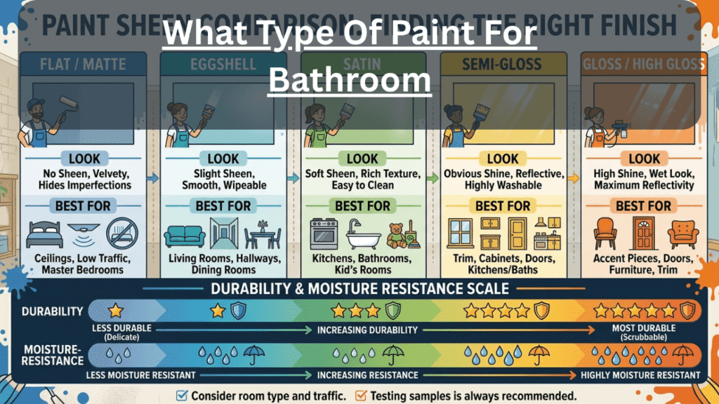what type of paint for bathroom