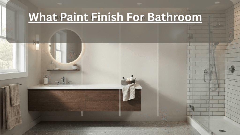 what paint finish for bathroom